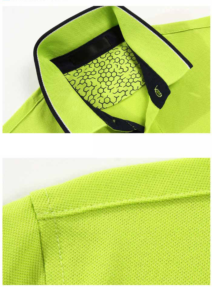 時尚高爾夫polo衫定做款式領(lǐng)口/肩部細節(jié)圖