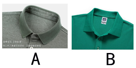 POLO衫與T恤區(qū)別之衣領(lǐng)不同細節(jié)圖
