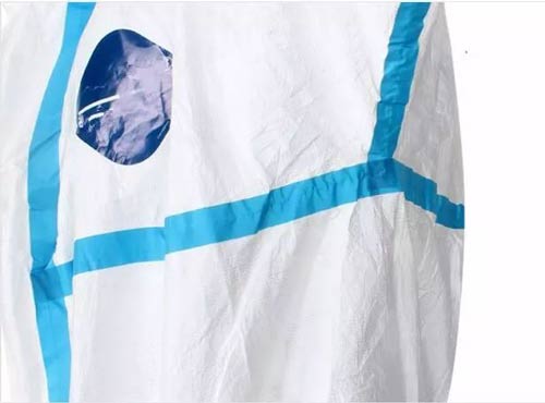 醫(yī)療防護(hù)服線跡壓膠條工藝圖